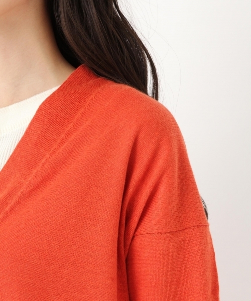 niko and...（ニコアンド）の「リネンロングカーディガン【niko and ...】（カーディガン/ボレロ・レディース・ライトグレー/ネイビー/オレンジ・LARGE/MEDIUM）」の8枚目の写真