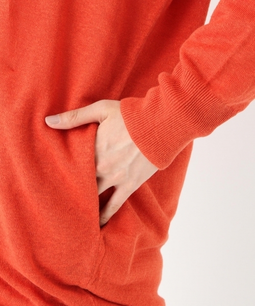 niko and...（ニコアンド）の「リネンロングカーディガン【niko and ...】（カーディガン/ボレロ・レディース・ライトグレー/ネイビー/オレンジ・LARGE/MEDIUM）」の7枚目の写真