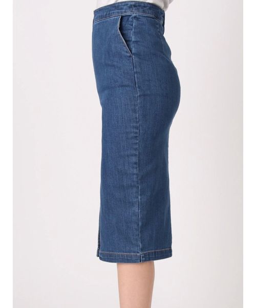 dazzlin(ダズリン)の「デニムスリットナロースカート(デニムスカート・レディース・ネイビー/インディゴブルー・MEDIUM/SMALL)」の15枚目の写真