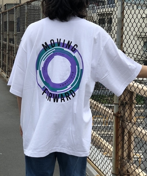 kutir（クティール）の「CIRCLE LOGO EX BIG TEE/ サークルロゴスーパービッグTシャツ（Tシャツ/カットソー・メンズ・ホワイト/ブラック・MEDIUM/LARGE）」の5枚目の写真