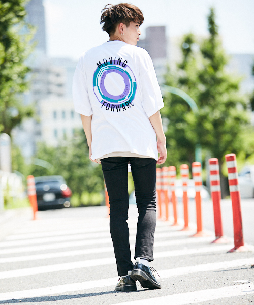 kutir（クティール）の「CIRCLE LOGO EX BIG TEE/ サークルロゴスーパービッグTシャツ（Tシャツ/カットソー・メンズ・ホワイト/ブラック・MEDIUM/LARGE）」の10枚目の写真