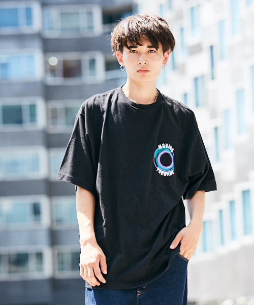 kutir（クティール）の「CIRCLE LOGO EX BIG TEE/ サークルロゴスーパービッグTシャツ（Tシャツ/カットソー・メンズ・ホワイト/ブラック・MEDIUM/LARGE）」の14枚目の写真