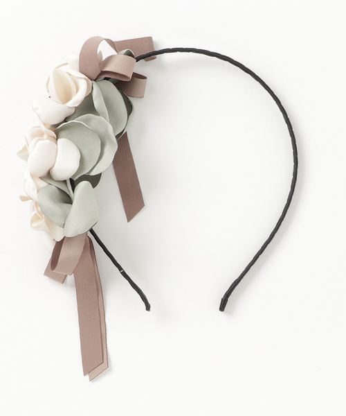 axes femme（アクシーズファム）の「フラワーリボンカチューシャ