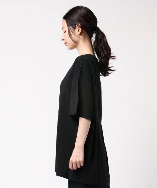 STUDIOUS(ステュディオス)の「【CITY】スビンコットンタックワイドTシャツ(Tシャツ/カットソー・レディース・ブラック/ピンク/ホワイト・1)」の4枚目の写真