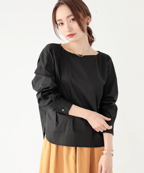 YECCA VECCA（イェッカヴェッカ）の「バックボリュームシャツ（シャツ/ブラウス・レディース・ホワイト/ブラック/キャメル・FREE）」の2枚目の写真