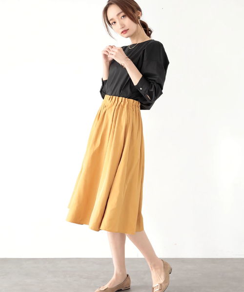 YECCA VECCA（イェッカヴェッカ）の「バックボリュームシャツ（シャツ/ブラウス・レディース・ホワイト/ブラック/キャメル・FREE）」の10枚目の写真