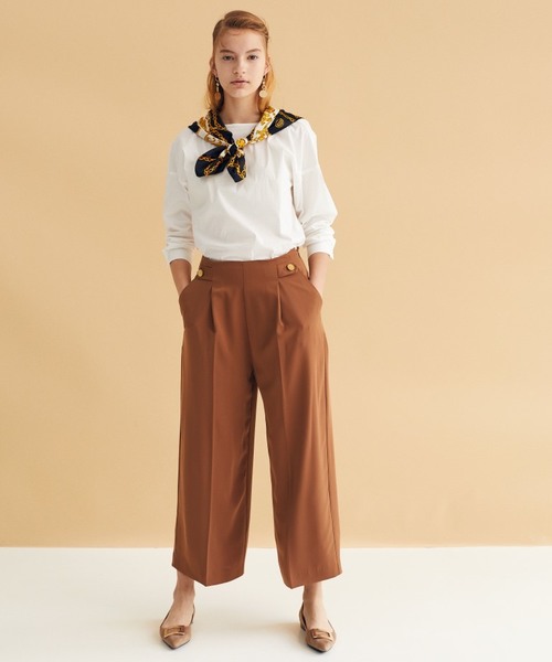 YECCA VECCA（イェッカヴェッカ）の「バックボリュームシャツ（シャツ/ブラウス・レディース・ホワイト/ブラック/キャメル・FREE）」の12枚目の写真