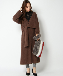 VENCEEXCHANGE | カシュクールニットワンピース(ワンピース)