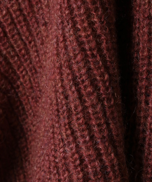 VENCEEXCHANGE(ヴァンスエクスチェンジ)の「カシュクールニットワンピース(ワンピース・レディース・ダークグリーン/ブラウン/ボルドー・MEDIUM)」の5枚目の写真