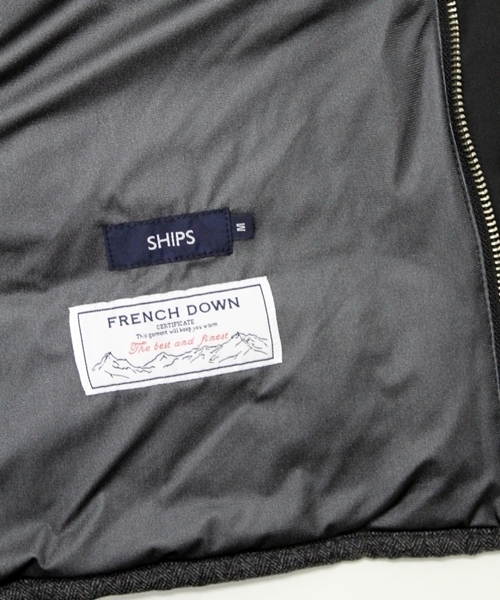 SHIPS(シップス)の「SHIPS AUTHENTIC: “GORE-TEX”【WIND STOPPER】 ダウンベスト(グレー・ネイビー)(ダウンベスト・メンズ・チャコールグレー/ネイビー・SMALL/MEDIUM/LARGE/X-LARGE)」の13枚目の写真