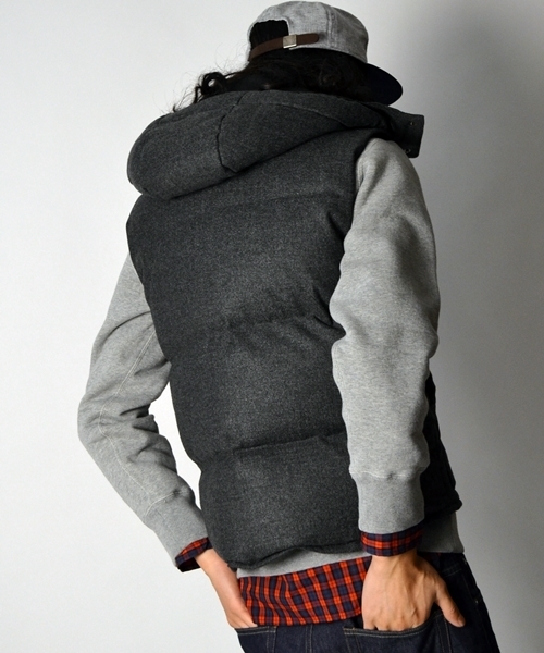SHIPS(シップス)の「SHIPS AUTHENTIC: “GORE-TEX”【WIND STOPPER】 ダウンベスト(グレー・ネイビー)(ダウンベスト・メンズ・チャコールグレー/ネイビー・SMALL/MEDIUM/LARGE/X-LARGE)」の7枚目の写真