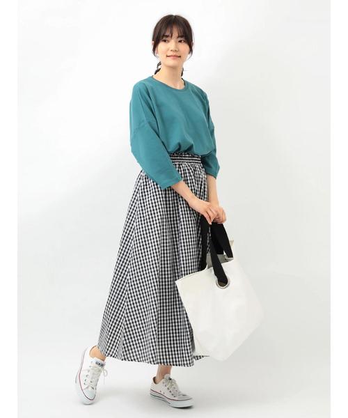 AMERICAN HOLIC（アメリカンホリック）の「ロングギャザースカート（スカート・レディース・イエロー系その他3/その他16/ブルー系その他4/その他15/チェック・FREE）」の16枚目の写真