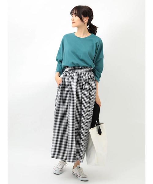 AMERICAN HOLIC（アメリカンホリック）の「ロングギャザースカート（スカート・レディース・イエロー系その他3/その他16/ブルー系その他4/その他15/チェック・FREE）」の15枚目の写真