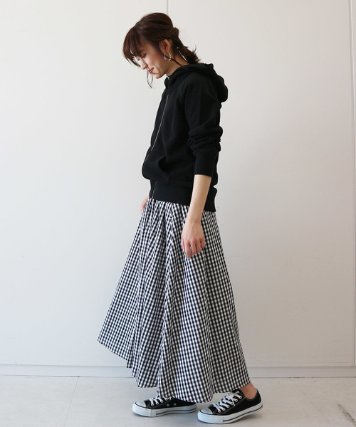 AMERICAN HOLIC（アメリカンホリック）の「ロングギャザースカート（スカート・レディース・イエロー系その他3/その他16/ブルー系その他4/その他15/チェック・FREE）」の9枚目の写真