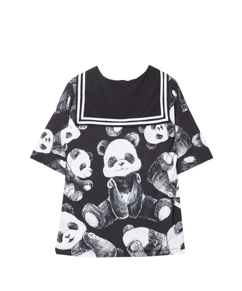 ankoROCK(アンコロック)の「ビッグヌイグルミパンダラインセーラーTシャツ -メガビッグ-(Tシャツ/カットソー・メンズ・A・ONE SIZE)」の14枚目の写真