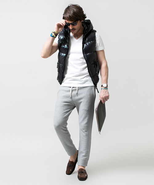 NANO universe(ナノユニバース)の「DUVETICA(デュベティカ)/ aridteodue(ダウンベスト・メンズ・ベージュ/ブルー/ネイビー/ブラック・46/48/50)」の6枚目の写真