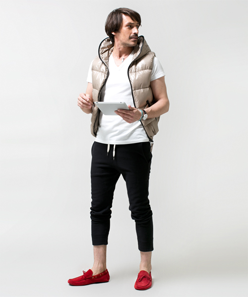 NANO universe(ナノユニバース)の「DUVETICA(デュベティカ)/ aridteodue(ダウンベスト・メンズ・ベージュ/ブルー/ネイビー/ブラック・46/48/50)」の8枚目の写真