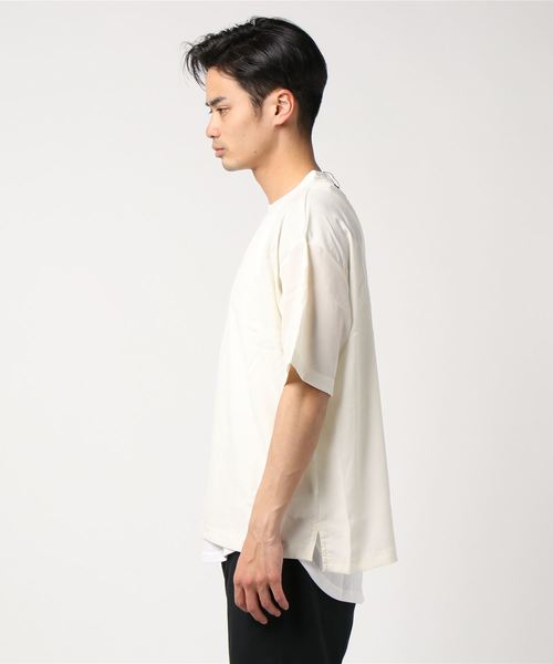 LB/S （エルビーエス）の「布帛プルオーバーアンサンブル（Tシャツ/カットソー・メンズ・ホワイト/ブラック/ブラウン/グレー・MEDIUM/LARGE）」の5枚目の写真
