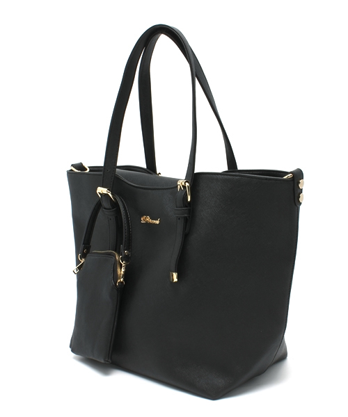 DISCOAT（ディスコート）の「【Discoat】ポーチ付2WAYトート（トートバッグ・レディース・アイボリー/ベージュ/ブラック/ピンク・ﾌﾘ-）」の15枚目の写真