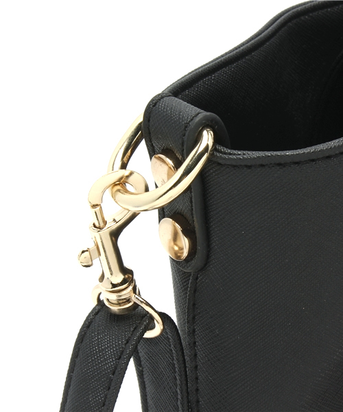 DISCOAT（ディスコート）の「【Discoat】ポーチ付2WAYトート（トートバッグ・レディース・アイボリー/ベージュ/ブラック/ピンク・ﾌﾘ-）」の12枚目の写真