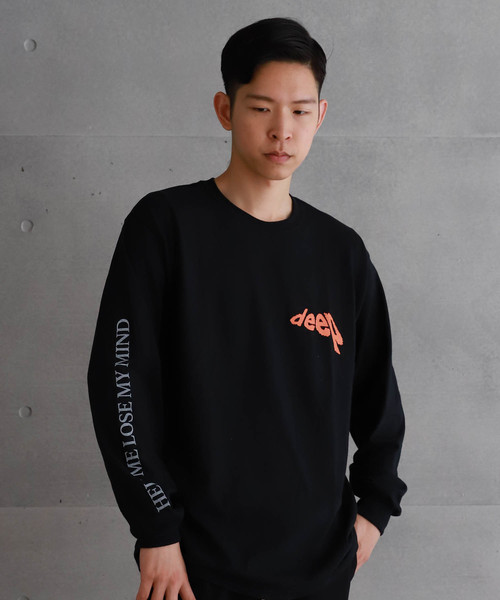 【DARKOVELI】LS DEEP/ ディープ ロゴ ロングスリーブ Tシャツ