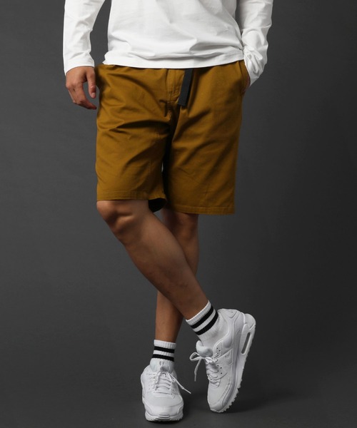 LIL VENDARS(リルヴェンダース)の「ウォッシュドツイル クライミングショーツ(パンツ)」|ブラウン