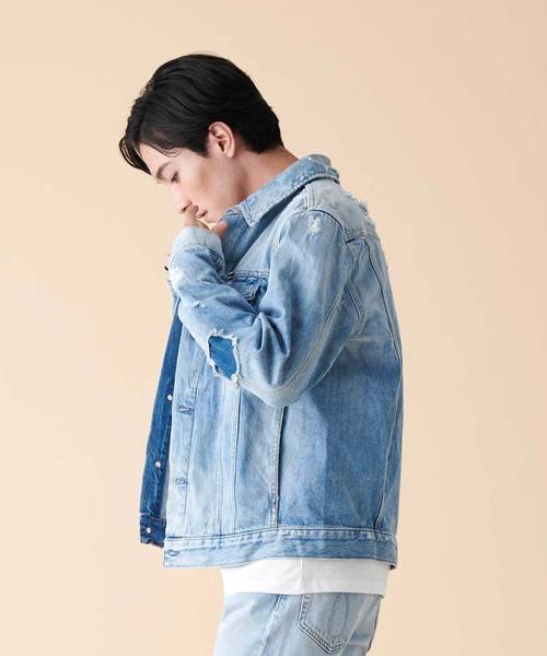 Calvin Klein Jeans（カルヴァンクラインジーンズ）の「トラッカー ジーンズ デニム ジャケット（デニムジャケット・メンズ・インディゴブルー・M/L/S）」の6枚目の写真