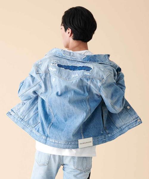 Calvin Klein Jeans（カルヴァンクラインジーンズ）の「トラッカー ジーンズ デニム ジャケット（デニムジャケット・メンズ・インディゴブルー・M/L/S）」の3枚目の写真