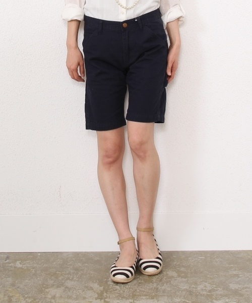 coen(コーエン)の「SMITH(スミス)ピケバミューダパンツ(その他パンツ・レディース・オフホワイト/ネイビー/オレンジ・SMALL/MEDIUM/LARGE)」の3枚目の写真