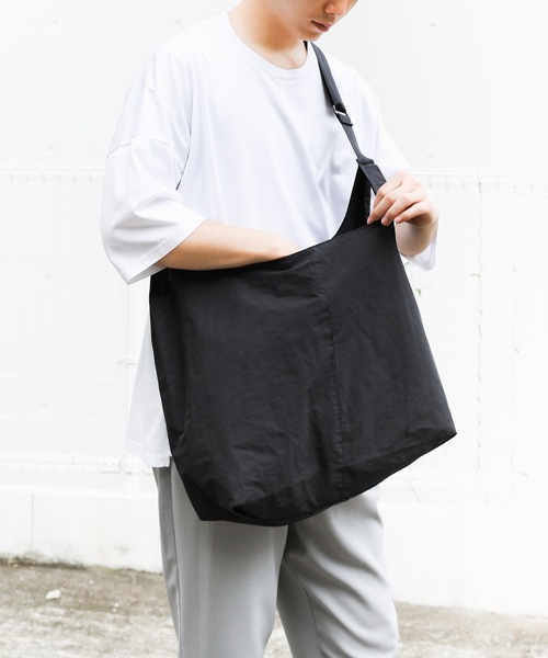 CRAMSHELL(クラムシェル)の「SHOULDER SHOPPING BAG L(ショルダーバッグ・メンズ・グレー/ブラック・FREE)」の13枚目の写真