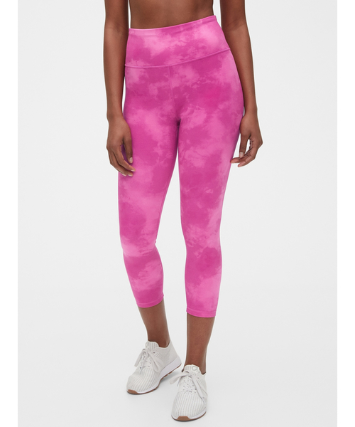 【超美品】Gapfit エクリプスハイライズプリント7/8レギンス GAP（ギャップ）の「Gapfit エクリプスハイライズプリント7/8