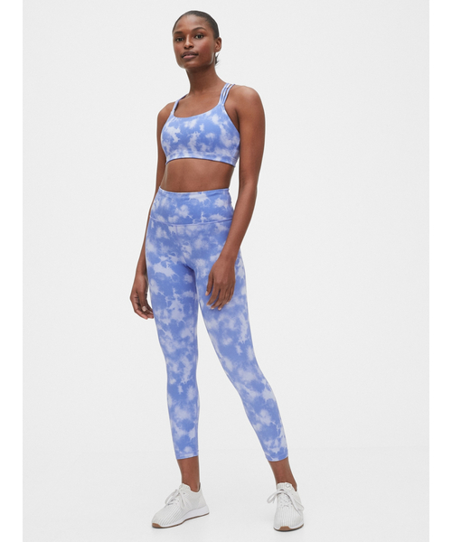 【超美品】Gapfit エクリプスハイライズプリント7/8レギンス GAP（ギャップ）の「Gapfit エクリプスハイライズプリント7/8