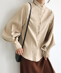 Girly Doll | バルーンスリーブ スタンドカラーシャツ(シャツ/ブラウス)