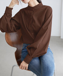 Girly Doll（ガーリードール）の「バルーンスリーブ スタンドカラーシャツ（シャツ/ブラウス）」