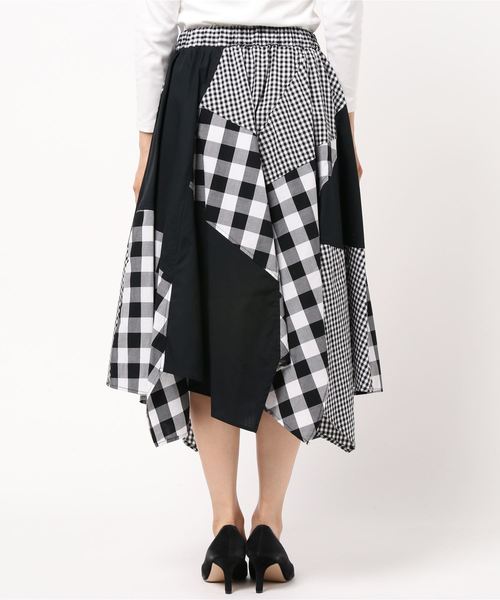 FRAPBOIS（フラボア）の「ギンガムパッチ（スカート・レディース・ブラック/グリーン系その他・1/0）」の10枚目の写真