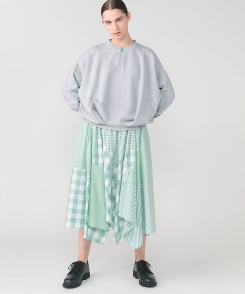 FRAPBOIS（フラボア）の「ギンガムパッチ（スカート・レディース・ブラック/グリーン系その他・1/0）」の8枚目の写真