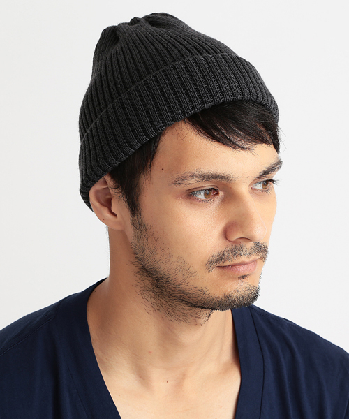 BEAMS（ビームス）の「◎GRILLO / RIB WATCH CAP（ニットキャップ/ビーニー・メンズ・チャコールグレー/ブラック/ブラウン系その他/ワイン/ダークグリーン/ネイビー・ONE SIZE）」の3枚目の写真