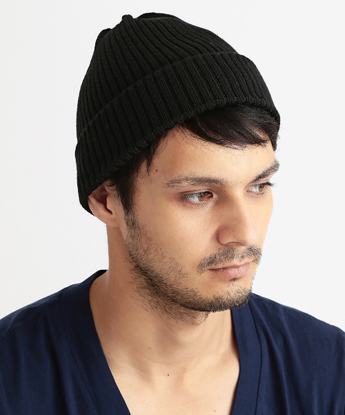 BEAMS（ビームス）の「◎GRILLO / RIB WATCH CAP（ニットキャップ/ビーニー・メンズ・チャコールグレー/ブラック/ブラウン系その他/ワイン/ダークグリーン/ネイビー・ONE SIZE）」の2枚目の写真
