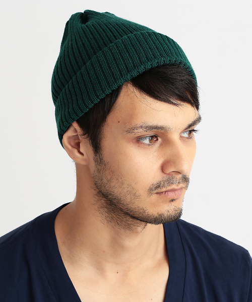 BEAMS（ビームス）の「◎GRILLO / RIB WATCH CAP（ニットキャップ/ビーニー・メンズ・チャコールグレー/ブラック/ブラウン系その他/ワイン/ダークグリーン/ネイビー・ONE SIZE）」の4枚目の写真