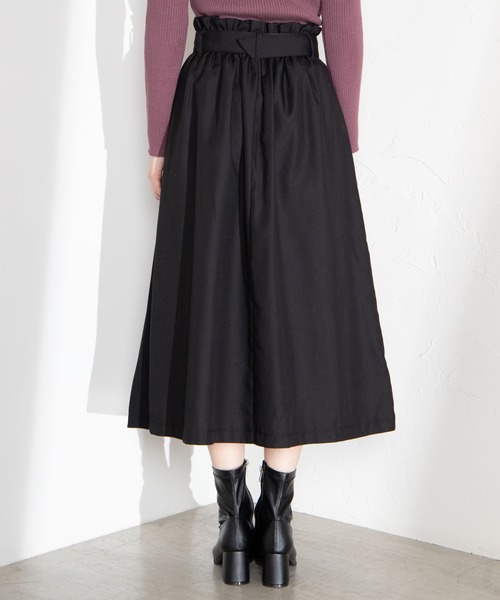 WEGO（ウィゴー）の「WEGO/ベルト付きサイドプリーツスカート（スカート・レディース・ブラック・FREE）」の7枚目の写真