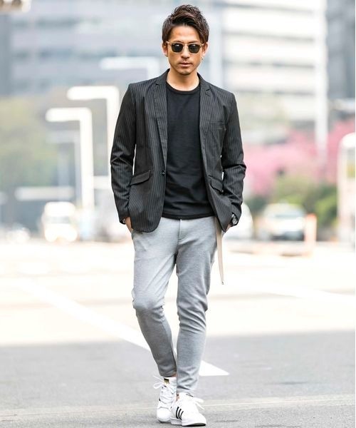 Beno（ビーノ）の「T/R ストレッチ ／ スタイリッシュ コンパクト テーラードジャケット（テーラードジャケット・メンズ・ブラック/グレー/ネイビー/グレー系その他/グレー系その他2・M/L/LL）」の14枚目の写真