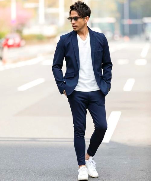 Beno（ビーノ）の「T/R ストレッチ ／ スタイリッシュ コンパクト テーラードジャケット（テーラードジャケット・メンズ・ブラック/グレー/ネイビー/グレー系その他/グレー系その他2・M/L/LL）」の15枚目の写真