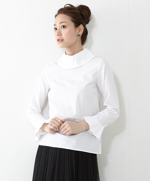 Ray BEAMS（レイビームス）の「Ray BEAMS / スタンドオフカラー シャツ（シャツ/ブラウス・レディース・ホワイト/ベージュ・0/1）」の10枚目の写真