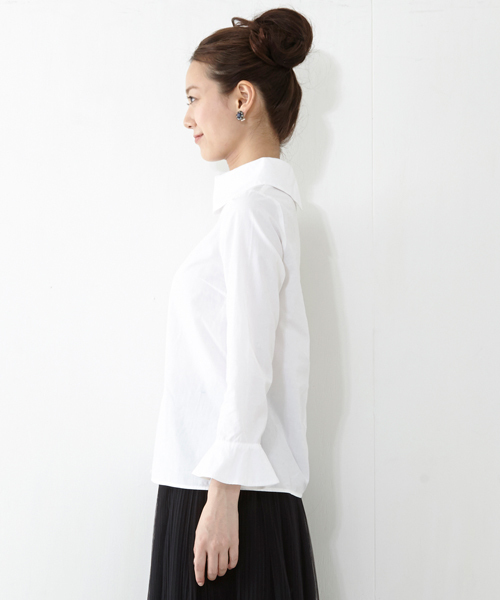 Ray BEAMS（レイビームス）の「Ray BEAMS / スタンドオフカラー シャツ（シャツ/ブラウス・レディース・ホワイト/ベージュ・0/1）」の11枚目の写真