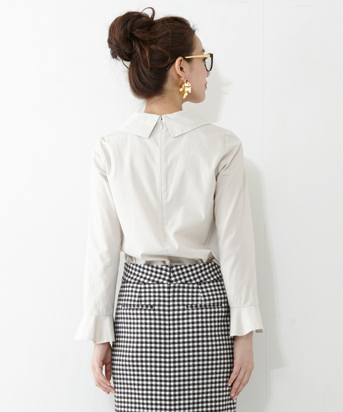 Ray BEAMS（レイビームス）の「Ray BEAMS / スタンドオフカラー シャツ（シャツ/ブラウス・レディース・ホワイト/ベージュ・0/1）」の14枚目の写真