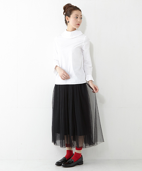 Ray BEAMS（レイビームス）の「Ray BEAMS / スタンドオフカラー シャツ（シャツ/ブラウス・レディース・ホワイト/ベージュ・0/1）」の16枚目の写真