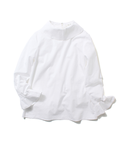 Ray BEAMS（レイビームス）の「Ray BEAMS / スタンドオフカラー シャツ（シャツ/ブラウス・レディース・ホワイト/ベージュ・0/1）」の3枚目の写真