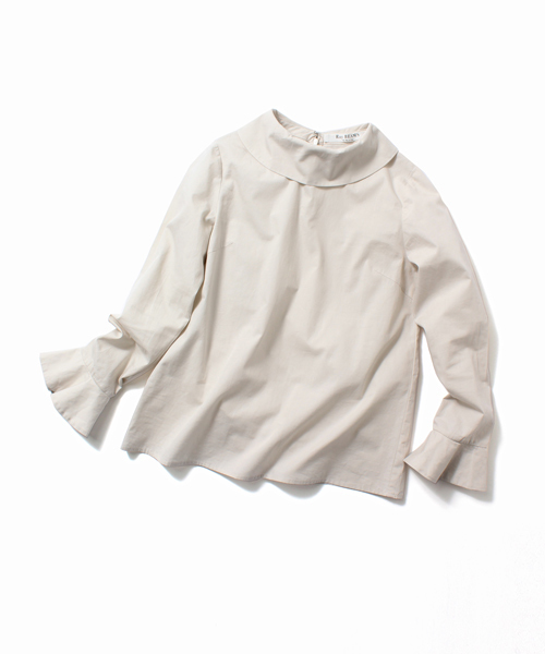 Ray BEAMS（レイビームス）の「Ray BEAMS / スタンドオフカラー シャツ（シャツ/ブラウス・レディース・ホワイト/ベージュ・0/1）」の4枚目の写真