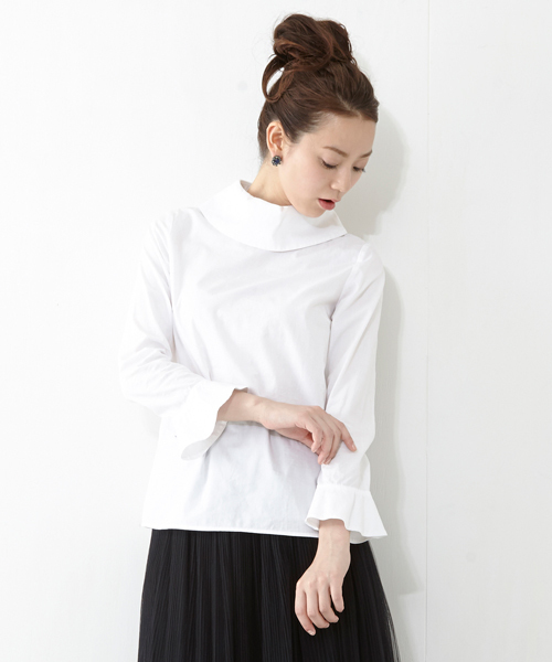 Ray BEAMS（レイビームス）の「Ray BEAMS / スタンドオフカラー シャツ（シャツ/ブラウス・レディース・ホワイト/ベージュ・0/1）」の20枚目の写真