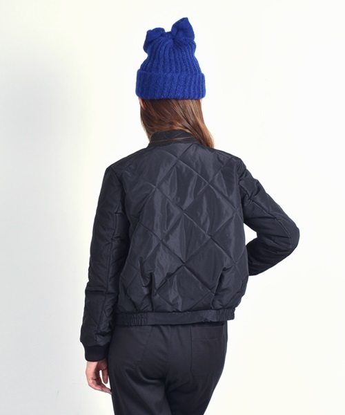 Khaju（カージュ）の「Khaju:キルティングブルゾン□（ブルゾン・レディース・ブラック/ネイビー・ONE SIZE）」の5枚目の写真